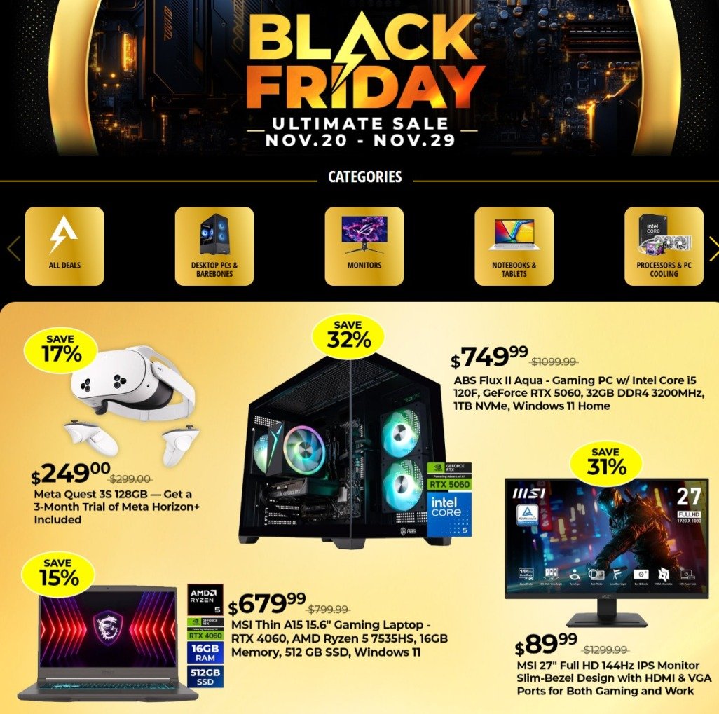 Newegg Black Friday 2025 1