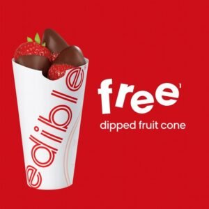 FREE Chocolate-Dipped Fruit Cone at Edib…