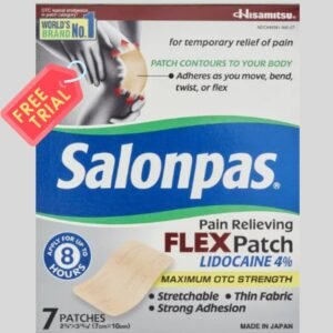 FREE Salonpas Lidocaine FLEX Patch Sampl…