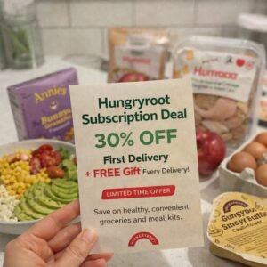 Hungryroot subscription deal 30 percent off first delivery free gift offer