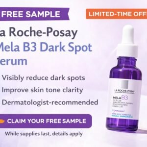 Free sample of La Roche-Posay Mela B3 dark spot serum skincare product