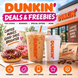 Dunkin deals, freebies, Rewards offers and coupons