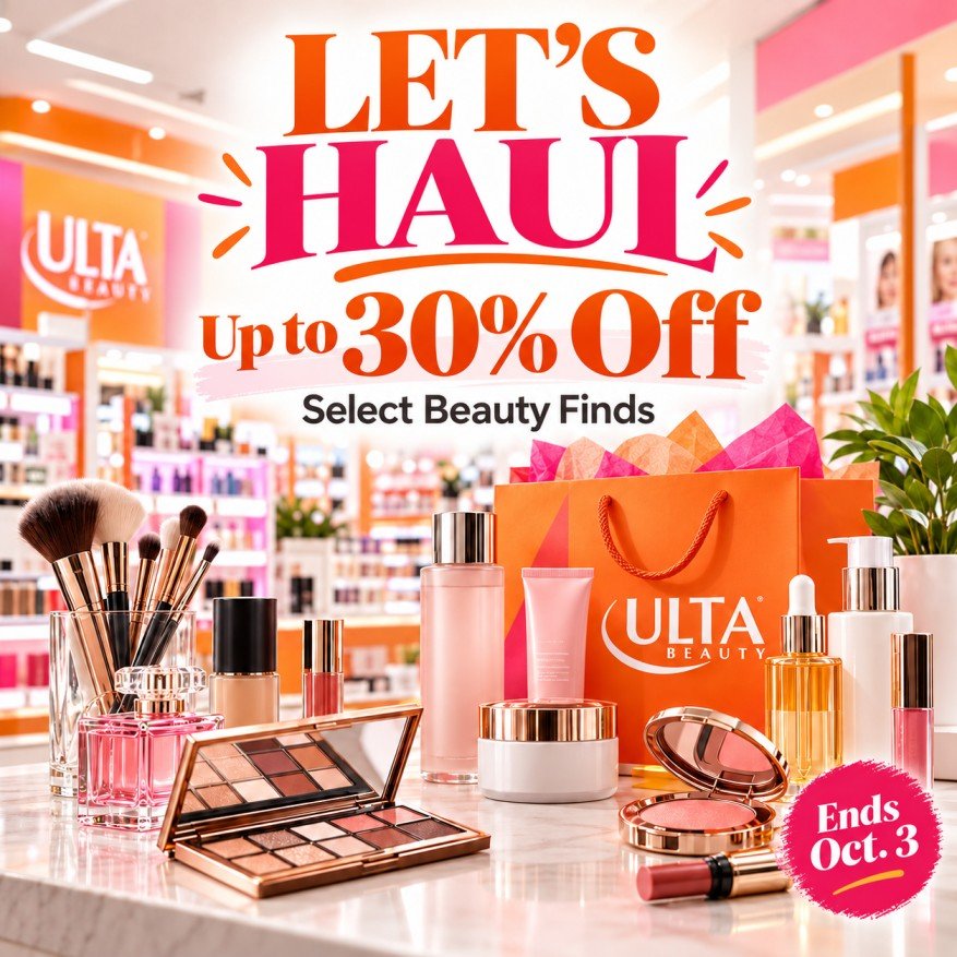 Ulta Beauty Let's Haul sale with up to 30% off