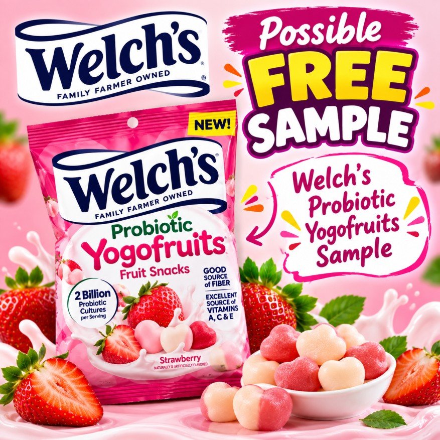 Possible free Welch's Probiotic Yogofruits sample