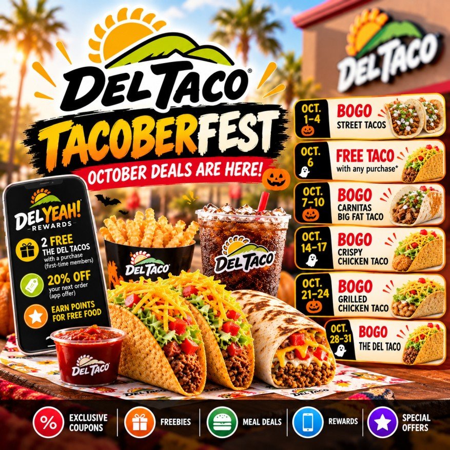 Del Taco Tacoberfest 2026 taco deals