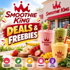 Smoothie King smoothies, seasonal flavors, deals, freebies, and Healthy Rewards offers