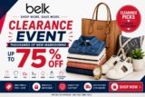 Belk Clearance Event – Up to 75% Off Thousands of New Markdowns