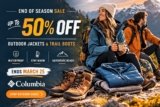 Columbia End of Season Sale – Up to 50% Off Jackets, Boots & Outdoor Gear