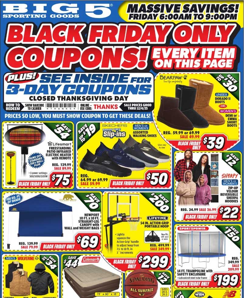 Big 5 Sporting Goods banner