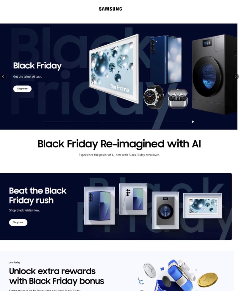 Samsung Black banner