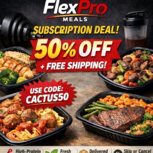 FlexPro Meals high-protein prepared meal delivery subscription