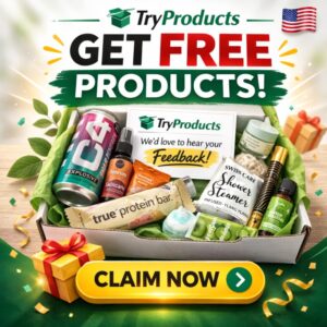 TryProducts free products box with samples for testing program